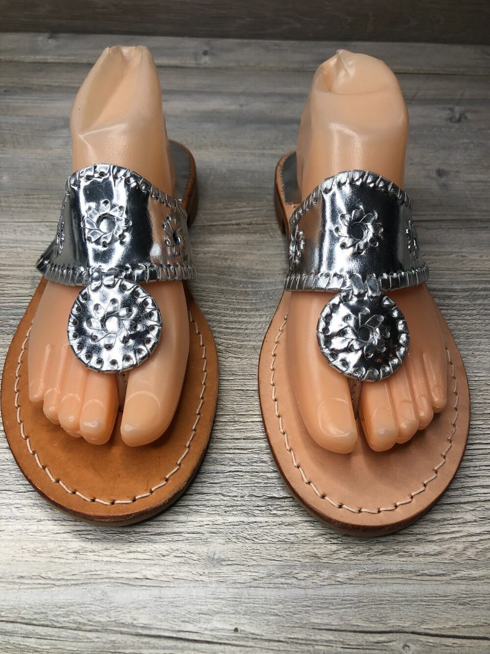 Jack Rogers Palm Beach Navajo Sandals - Silver - 9M